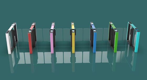 주문 컬러풀 슈퍼 슬림 서보 모터 스피드 게이트 맞춤형 색상 스피드 턴스타일 게이트 online manufacture