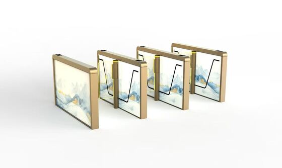 주문 뜨거운 판매 304 스테인리스 스틸 속도 게이트 고속 0.2s 낮은 소음 세르보 모터 액세스 제어 턴스틸 online manufacture