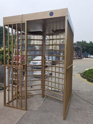 좋은 가격 Golden Color  Turnstyle Full Height Turnstile Gate Factory Price Stainless Steel 온라인으로