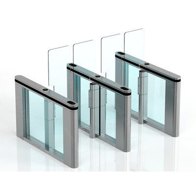 Servo Motor RFID Access Control Turnstile Gate SUS316 Flap Barrier