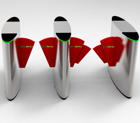 RFID Card Wheelchair Lane Brushless Motor Retractable Flap Barrier